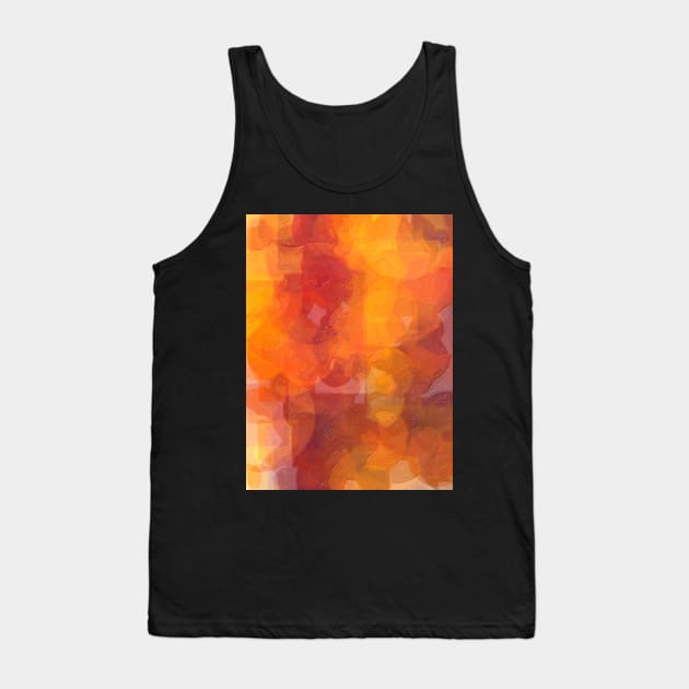 Orange Sun Tank Top by jillnightingale